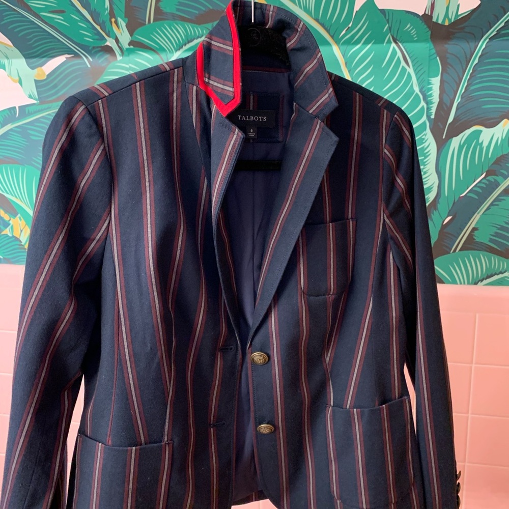 ❌❌ sold TALBOTS 6 Navy blue Maroon